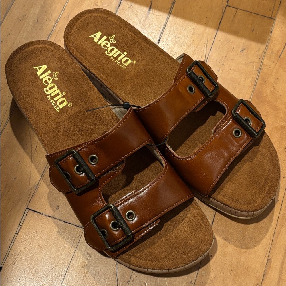 Alegria Women's 9M EU39 Mistie Sandal Luggage Two Adjustable Hook and Loop - Picture 7 of 10